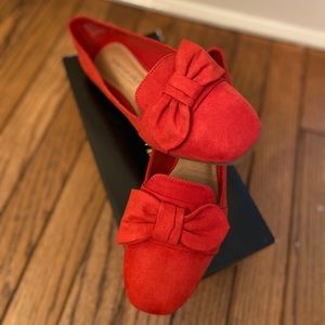 NEW red bow flats